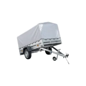 PKW-Anhänger 230x125 cm kippbar – UNITRAILER 750 kg mit Hochplane & Hochspriegel