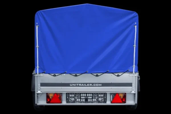 p17-2_result Autoanhänger kippbar 230x125 cm – UNITRAILER 750 kg mit blauer Hochplane und Hochspriegel